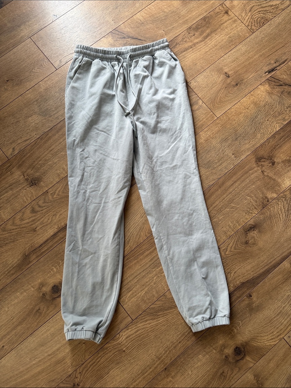 Meshki Light Gray Drawstring Joggers